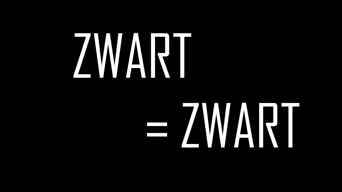 zwart-is-zwart